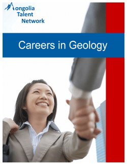 careers in geology - Mongolia Talent Network