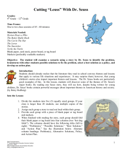 Dr. Seuss - Gibbs-NMS