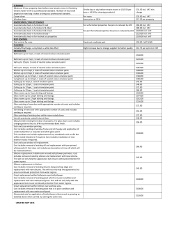 CLEANING Minimum 2 hour property clean before new tenants