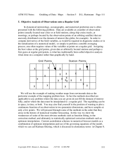 ATM 552 Notes: Gridding of Data - Maps