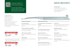 Compound needles for warp knitting machines - Groz