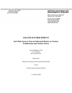 uranium enrichment table - ver
