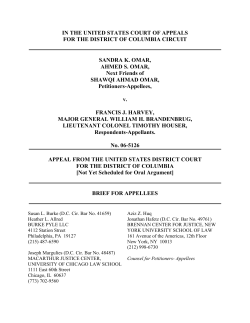 Brief for the Appellees - Brennan Center for Justice
