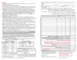 Order Form - Toadshade Wildflower Farm