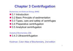 Chapter 3 Centrifugation