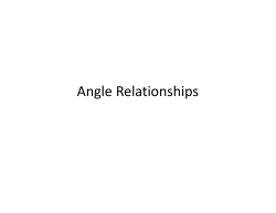 Angle Relationships