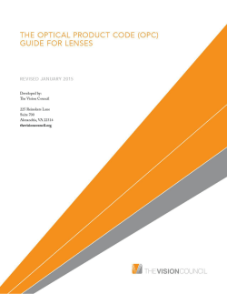 Optical Product Code (OPC) Guide