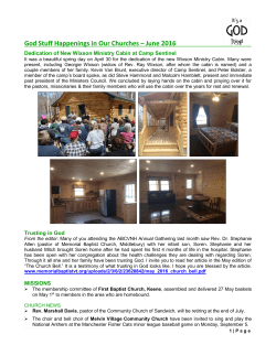 June 2016 God Stuff Happenings - American Baptist Churches of
