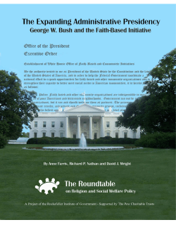 The Expanding Administrative Presidency