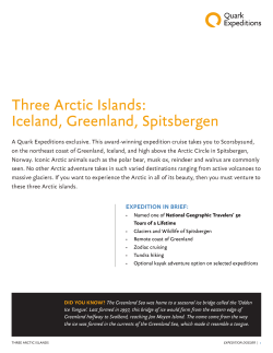 Three Arctic Islands: Iceland, Greenland