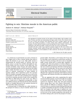 Fighting to win: Wartime morale in the American public