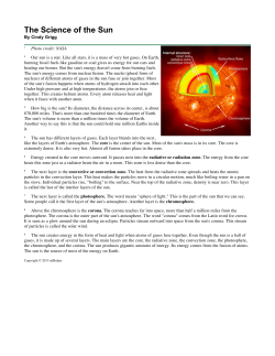 the science of the sun