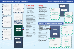 Software-Compatible Envelopes and Folders Software