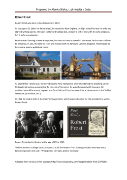 Prepared by Alenka Blake, I. gimnazija v Celju