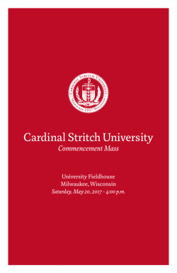 Commencement Mass - Cardinal Stritch University