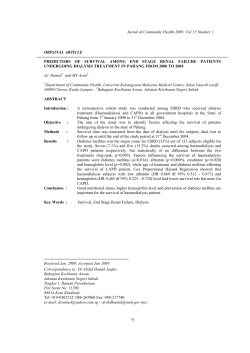 Jurnal of Community Health 2009: Vol 15 Number 1 75 ORIGINAL