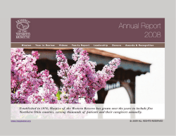 2008 - Hospice of the Western Reserve