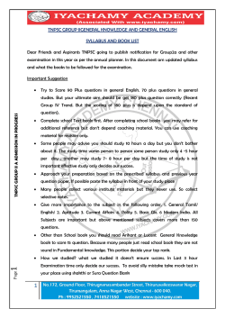 Group II a Syllabus in English PDF