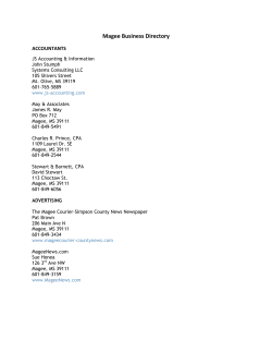 Magee Business Directory - Magee Chamber of Commerce