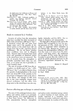 Factors affecting gas exchange in natural waters