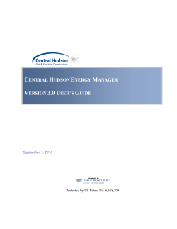 CENTRAL HUDSON ENERGY MANAGER