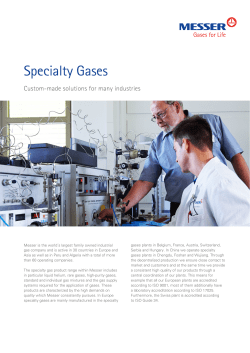 Specialty Gases