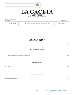 Master Concession and - Asamblea Nacional de Nicaragua