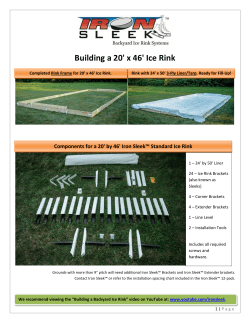 Building a 20` x 46` Ice Rink