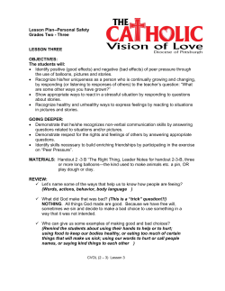 Lesson 3 - St. Louise de Marillac