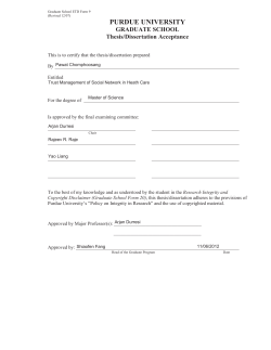 purdue university - IUPUI ScholarWorks