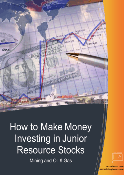 How to Make Money Investing in Junior Resource Stocks