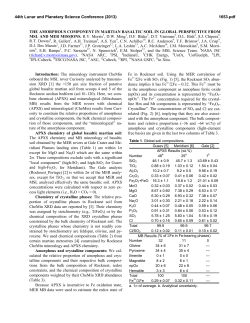 The amorphous component in Martian basaltic soil in global