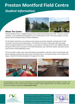 Preston Montford Field Centre