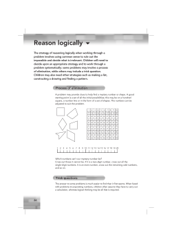 From Years 5/6 Problem-solving Toolkit