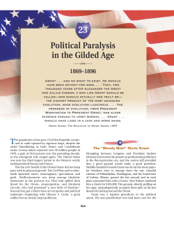 Political Paralysis in the Gilded Age