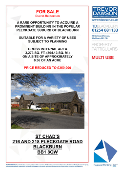 for sale st chad`s 216 and 218 pleckgate road