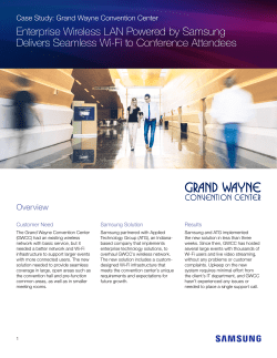 Enterprise Wireless LAN Powered by Samsung Delivers Seamless