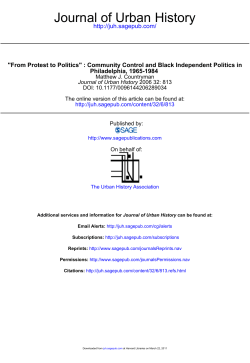 Journal of Urban History