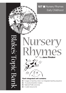 Nursery Rhymes - Blake Education