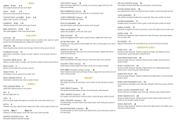 DIPS ~ ~ SALADS ~ ~ SIDES ~ ~ MAINS ~ ~ MIXED PLATES