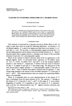 closure of invertible operators on a hilbert space