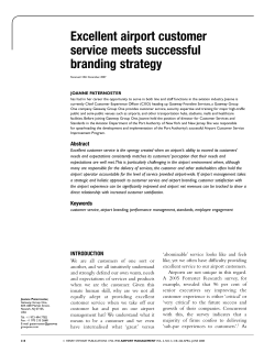 03/06/08 Airport Management: Excellent airport customer service