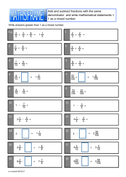 Add and subtract fractions with the same denominator