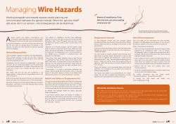 Managing Wire Hazards