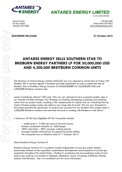 antares energy limited