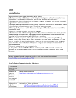 ESL 340 - Saddleback College