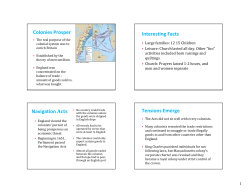 Colonies Prosper Interesting Facts Navigation Acts