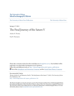 The Final Journey of the Saturn V