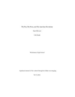 Knight Winning Essay 2017 - Texas Society Sons of the American