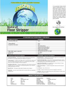 pH Neutral Floor Stripper